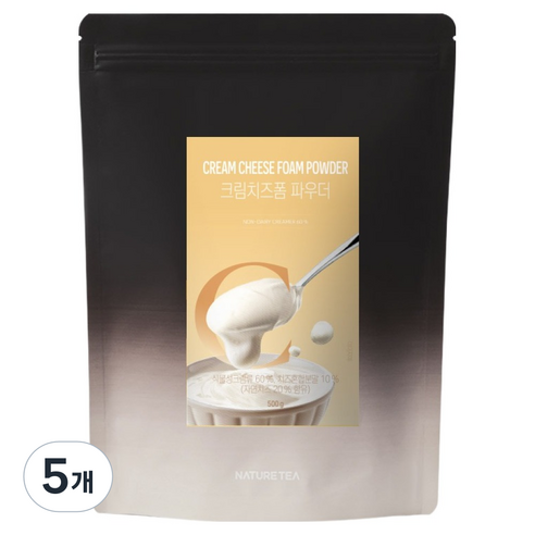 네이쳐티 크림치즈폼 파우더, 5개, 500g