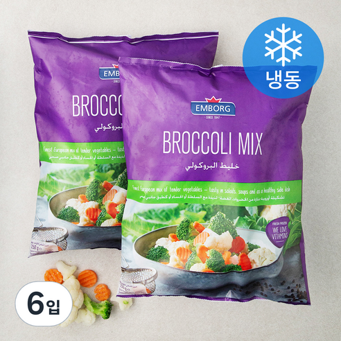 엠보그 브로콜리 믹스 (냉동), 750g, 6입