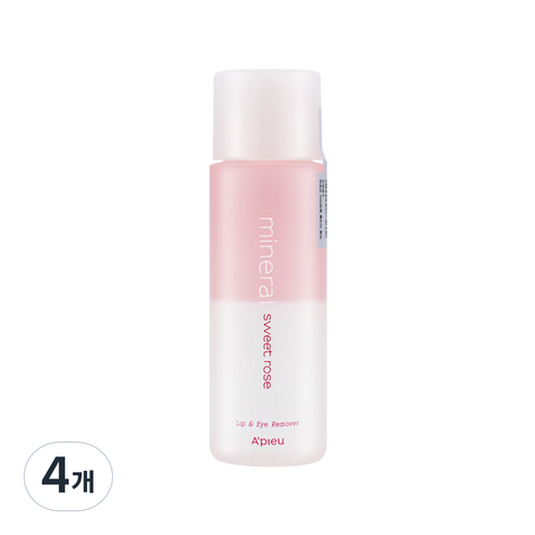 어퓨 미네랄 립앤아이 리무버 스윗로즈, 100ml, 4개