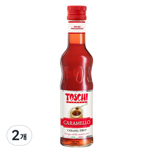 토스키 카라멜 시럽, 250ml, 2개