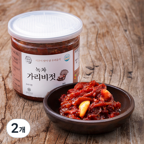 자연다감 녹차 가리비젓, 400g, 2개