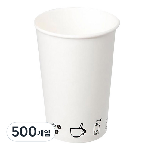 더빈썸 드로잉 종이컵 380ml, 1개, 500개입