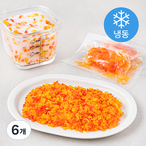 맘마유 파프리카 다짐 1단계 (냉동), 240g, 6개, 파프리카맛