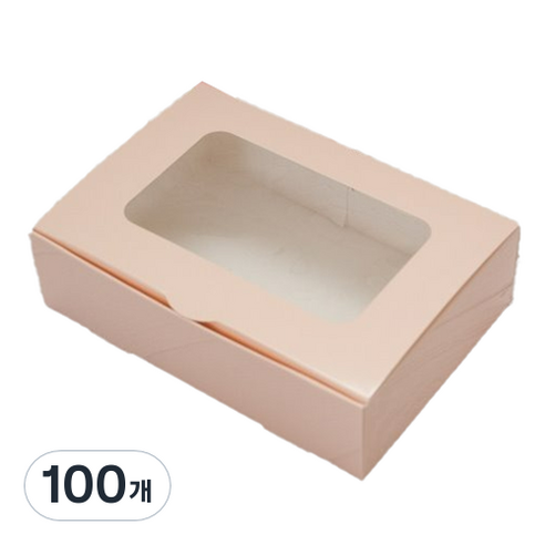 중앙패키지 다용도 칼라창 박스 소, 핑크, 100개