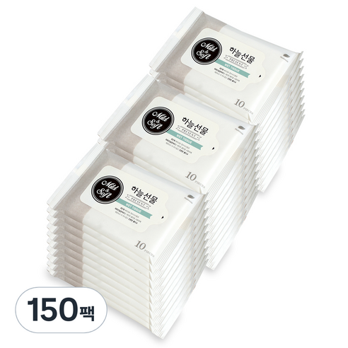 티엔비 하늘선물 물티슈 휴대용, 40g, 10매, 150개