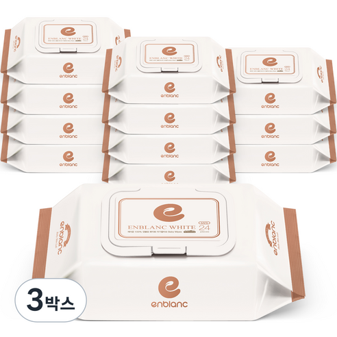 앙블랑 세이프 화이트 유아물티슈 휴대캡형 70gsm, 24매입, 24개