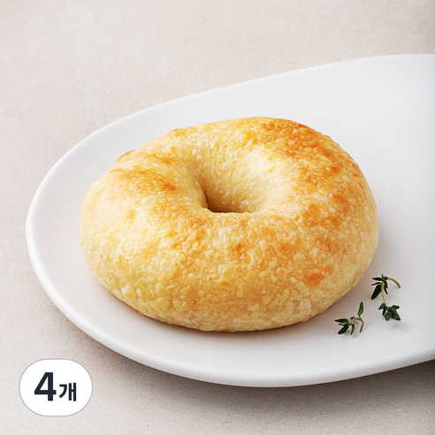 도제식빵 탕종 플레인 베이글, 100g, 1개입, 4개