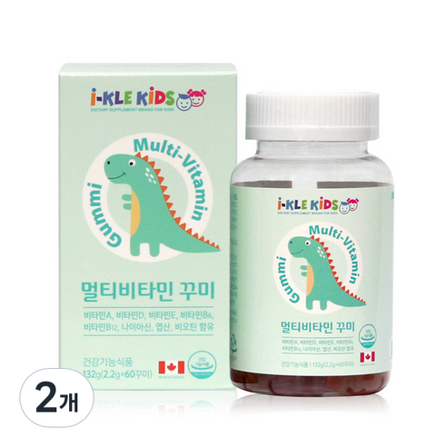 아이클키즈 멀티비타민 꾸미, 132g, 2개