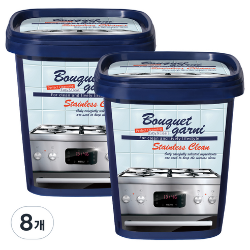 부케가르니 스테인리스 찌든때 지우개 클리너, 500g, 8개