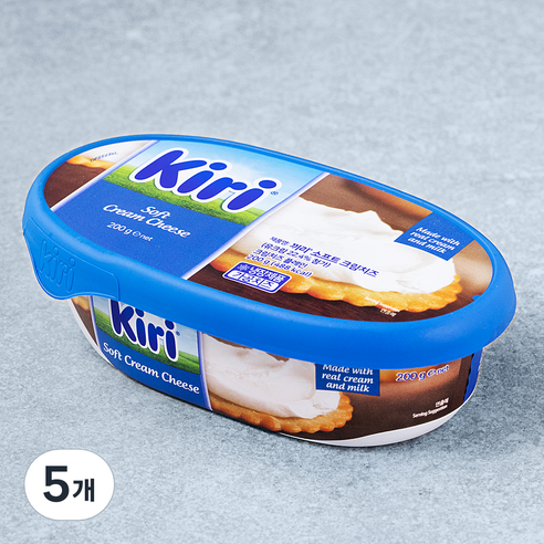 끼리 소프트 크림치즈 플레인, 200g, 1개입, 5개