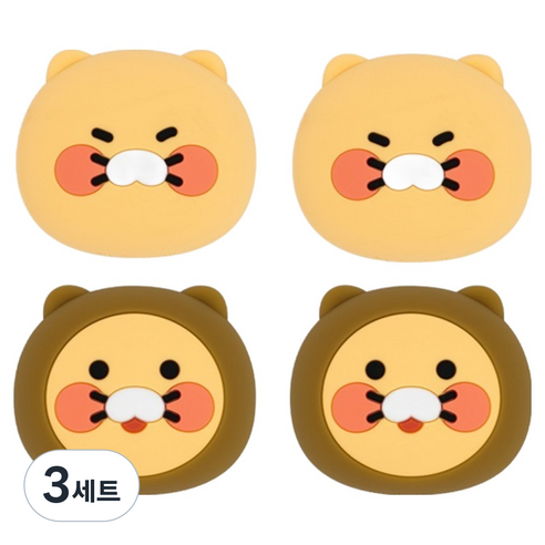 카카오프렌즈 문콕방지 지켜콕 도어가드 2종 x 2p 세트, 춘식이 브라운, 3세트