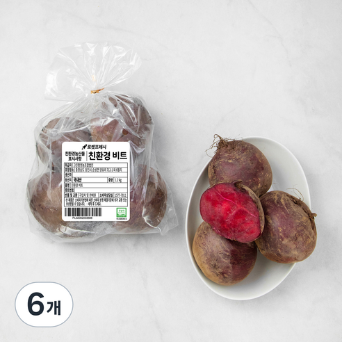 친환경 비트, 1.2kg, 6개