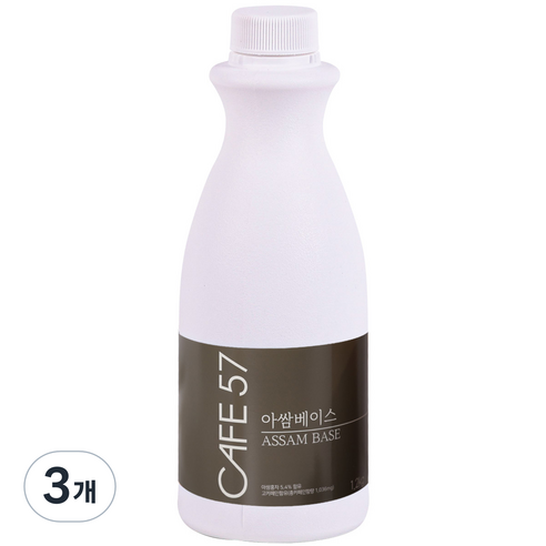 카페57 아쌈 베이스 가당, 3개, 1.2kg