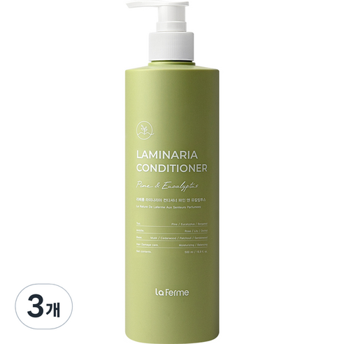 라페름 라미나리아 컨디셔너 파인 앤 유칼립투스, 3개, 500ml