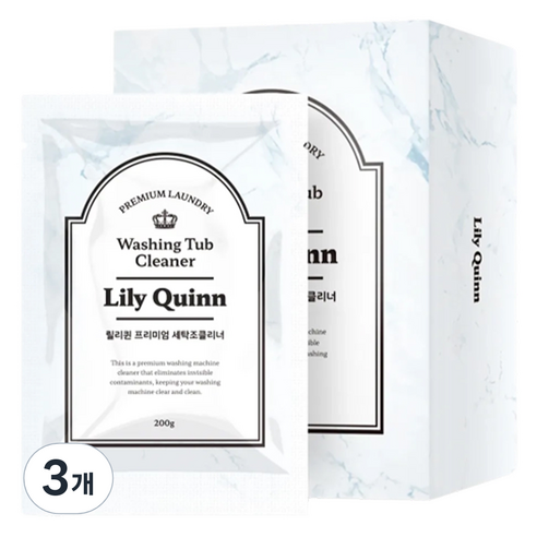 릴리퀸 프리미엄 세탁조 클리너 4p, 800g, 3개