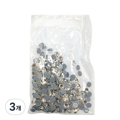 비즈라이프 MC컷 핫픽스 큐빅 크리스탈AB 파츠 ss30 6.2~6.4mm 288p, 혼합색상, 3개