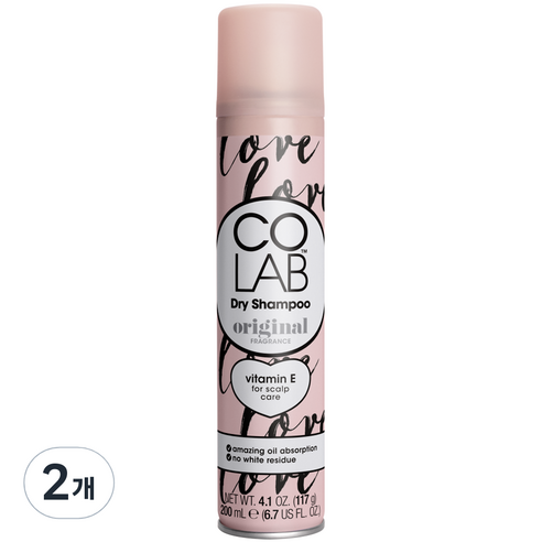 코랩 퍼퓸 드라이 샴푸 오리지널, 2개, 200ml