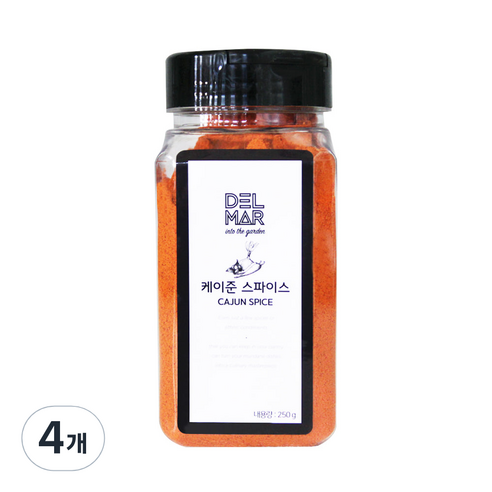 딜리셔스마켓 케이준 스파이스 조미료 중형, 250g, 4개