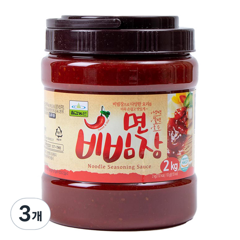 칠갑농산 면비빔장, 2kg, 3개