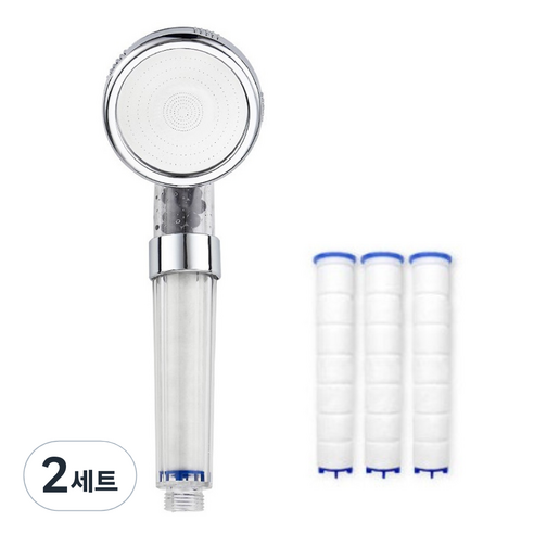 이노하우스 필터샤워기 + 필터 4p 세트, 2세트, 혼합색상