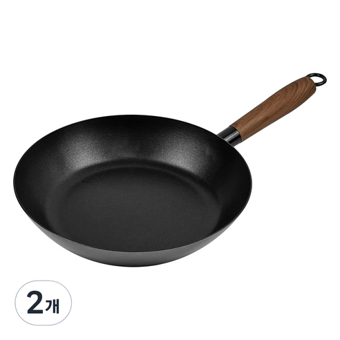 퀸센스 인덕션 IH 깊은 무쇠 후라이팬, 24cm, 2개