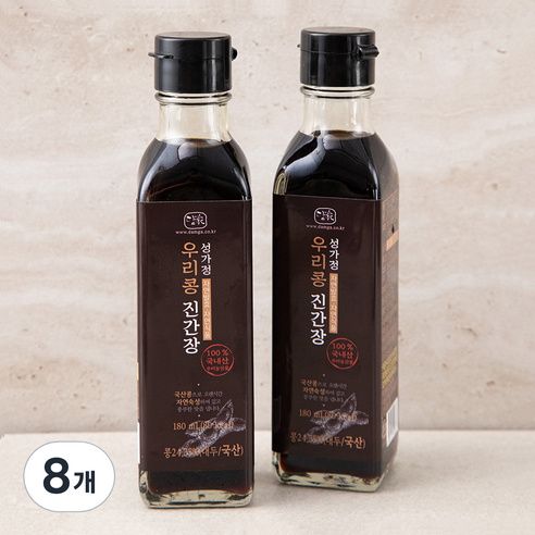 담가 우리콩 진간장, 180ml, 8개