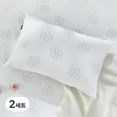 파르페by알레르망 꽃님이 쿨링에디션 베개커버 + 솜 세트, 그레이, 2세트