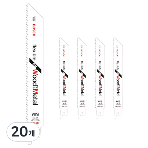 보쉬 목재 철재겸용 컷쏘날 S-922HF, 20개