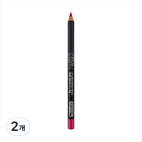 로쎄앙 립라이너 우드 펜슬 4 x 150 mm, 08호 로맨틱핑크, 2개