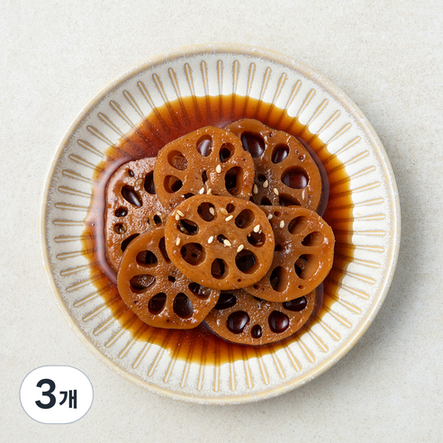 더반찬 연근조림, 90g, 3개