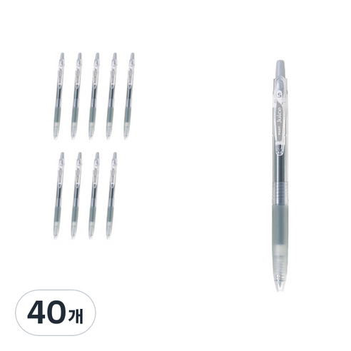 파이롯트 쥬스 젤잉크펜 0.5mm LJU-10EF, 그레이, 40개