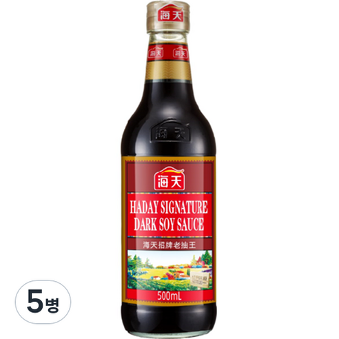 해천 노추왕 간장, 500ml, 5개