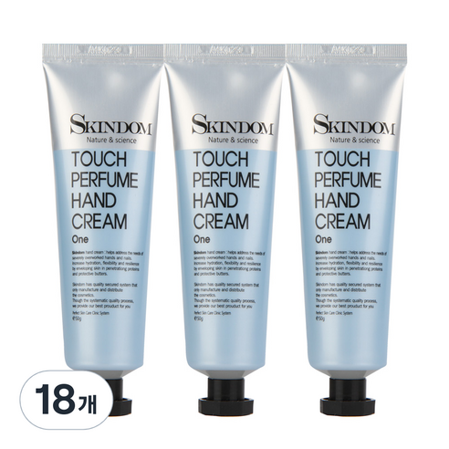 스킨덤 터치 퍼퓸 핸드 크림 원, 50ml, 18개