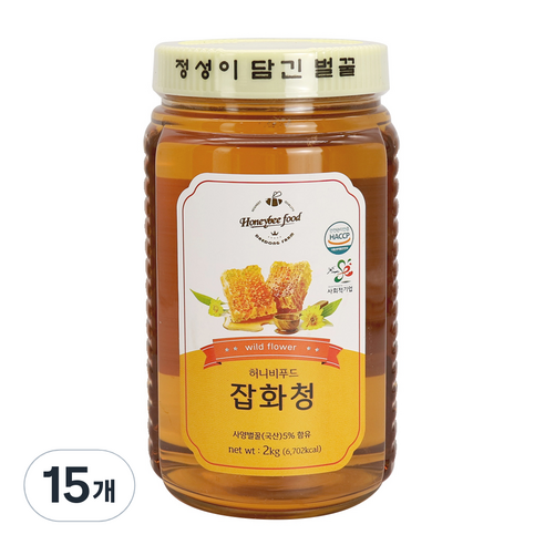 허니비푸드 잡화청, 15개, 2kg