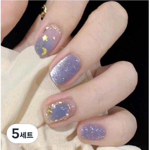 네이처스파머 컬렉션 네일팁 24p 세트 PD-132, 오션스타문, 5세트