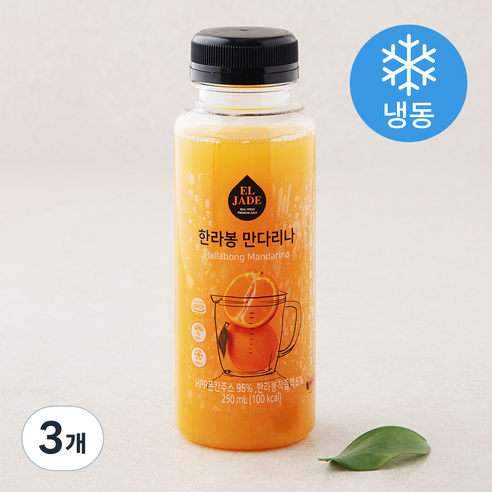 엘제이드 한라봉 만다리나 주스 (냉동), 250ml, 3개