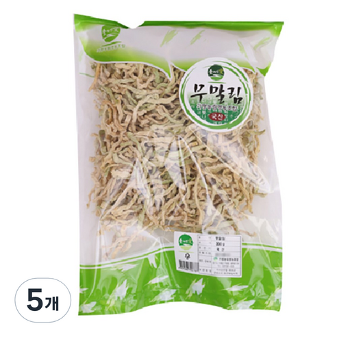 숲자연애 무말림, 300g, 5개