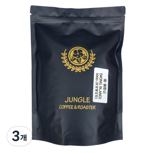 정글인터내셔널 몽블렌드 커피원두, 500g, 커피메이커, 3개