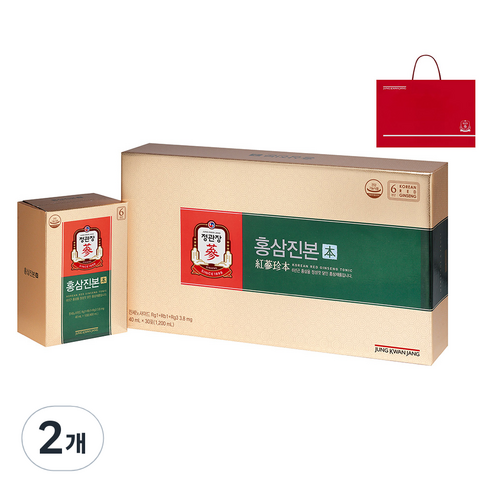정관장 홍삼진본 파우치, 1.2L, 2개