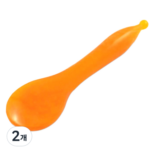 라이프포인트 괄사 지압 마사지기, 2개, 오렌지(주걱)
