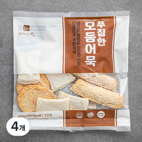 영자어묵 푸짐한 모둠어묵, 480g, 4개