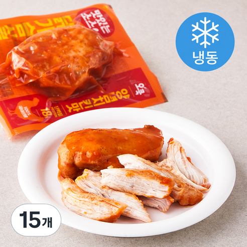오쿡 맛있는 소스 닭가슴살 양념치킨맛 (냉동), 100g, 15개