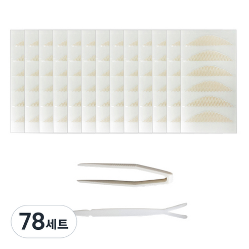 다크니스 레이스 쌍꺼풀 테이프 반달형 39회분, 베이지, 78세트