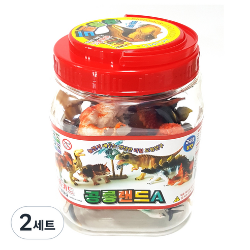 세계유통 공룡랜드 피규어 A세트, 2세트