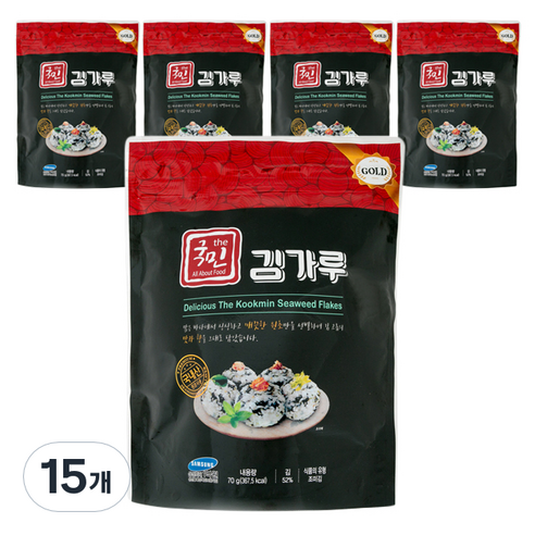 더국민 김가루 골드, 70g, 15개