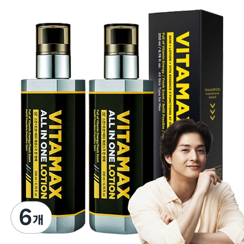 미프 비타맥스 올인원 로션 짐승 용량 보습 스킨케어 세트, 200ml, 6개