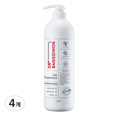 닥터방기원 랩 탈모 기능성 헤어트리트먼트, 1000ml, 4개