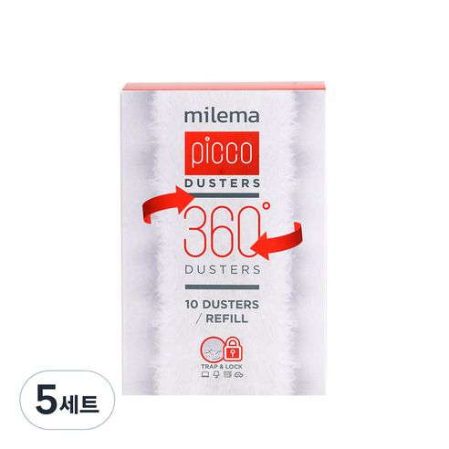 밀레마 피코 더스터 먼지떨이 리필팩 10p, 5세트, 화이트