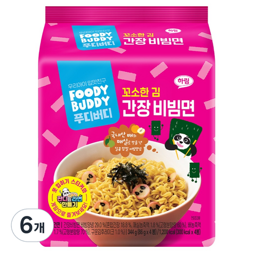 푸디버디 간장 비빔면 86g, 24개