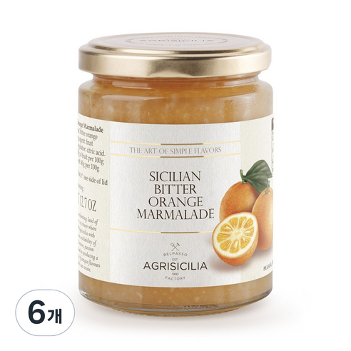 비터오렌지마멀레이드, 360g, 6개